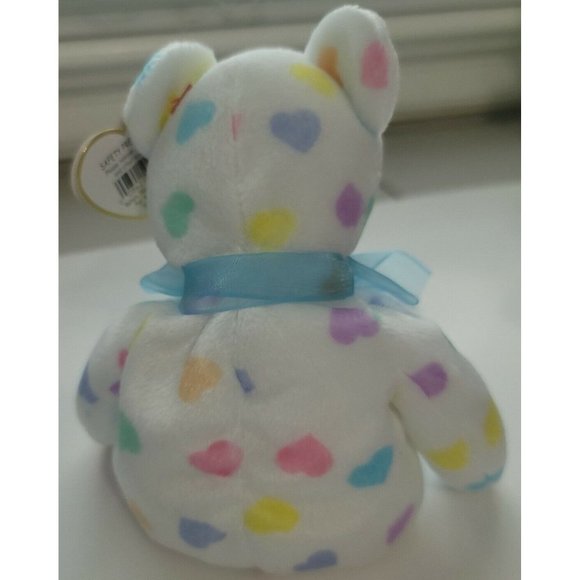 RARE VINTAGE TY Beanie Baby "Kissme The Valentines Day Bear" ☆☆ERRORS☆☆ - Picture 4 of 6